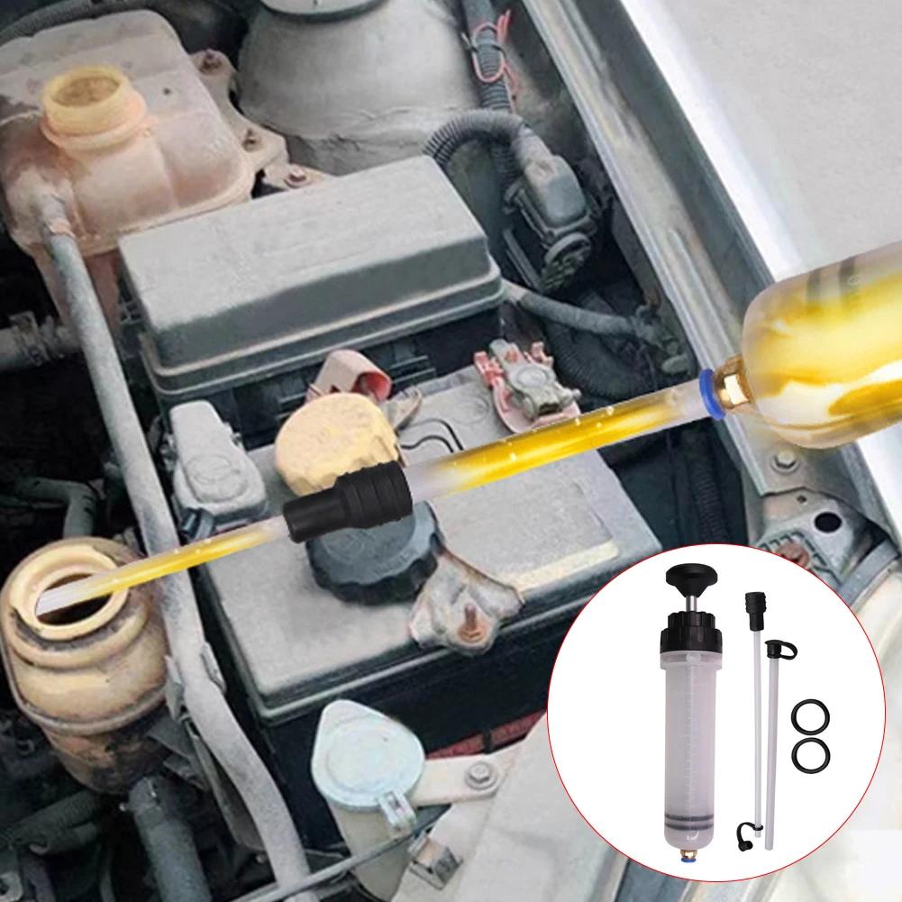 Automotive Fluid Extractors Pumps Oil Change Syringes with Hose Manual Fuels Suction & Filler Fluid Oil Change Evacuator 500cc