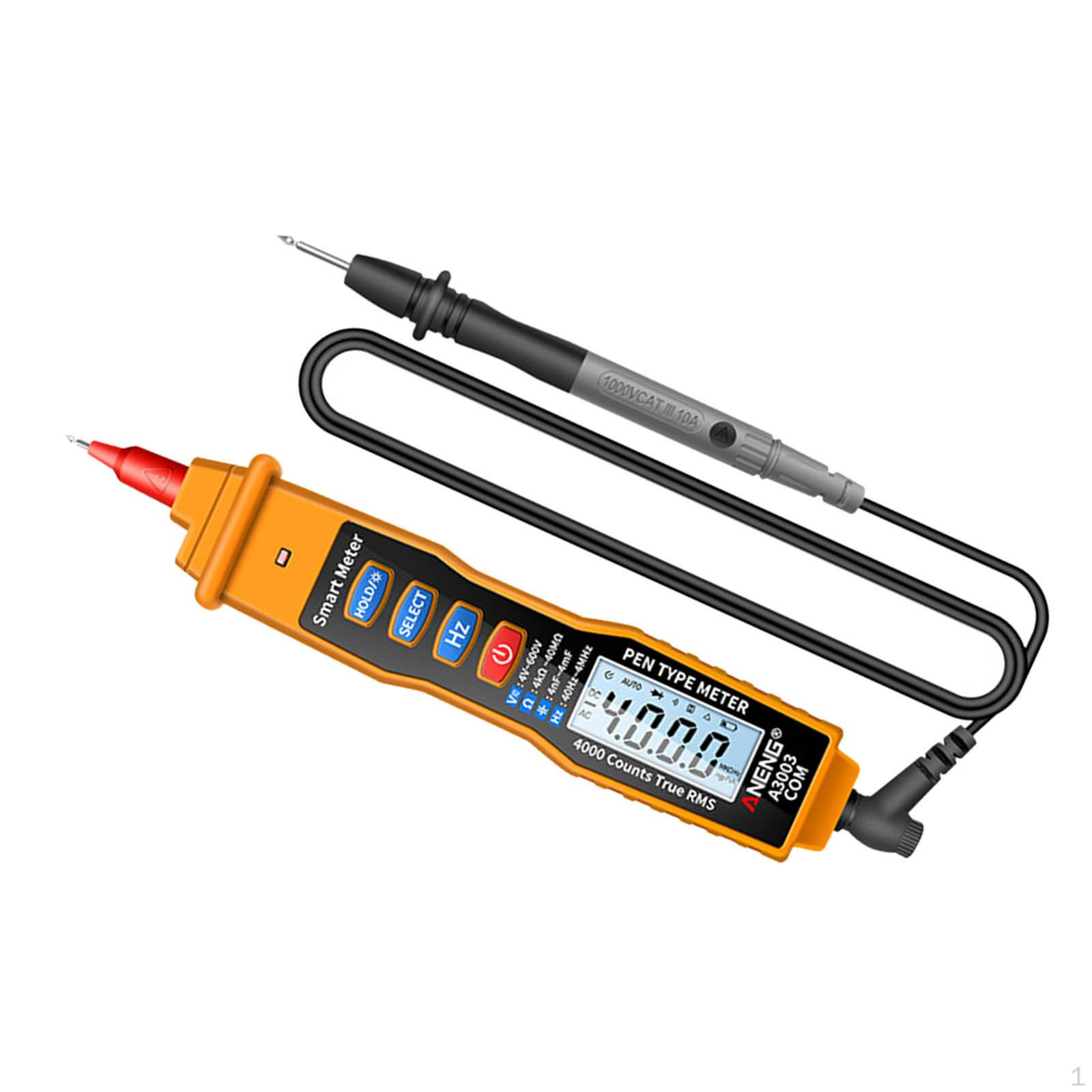 

Digital Pen Type Meter 4000 Counts Voltage Orange