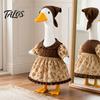 Talos Thanksgiving Porch Goose Outfit, Autumn Dress with Head Scarf for 23 Inch Statue, Outdoor Garden Yard Decor