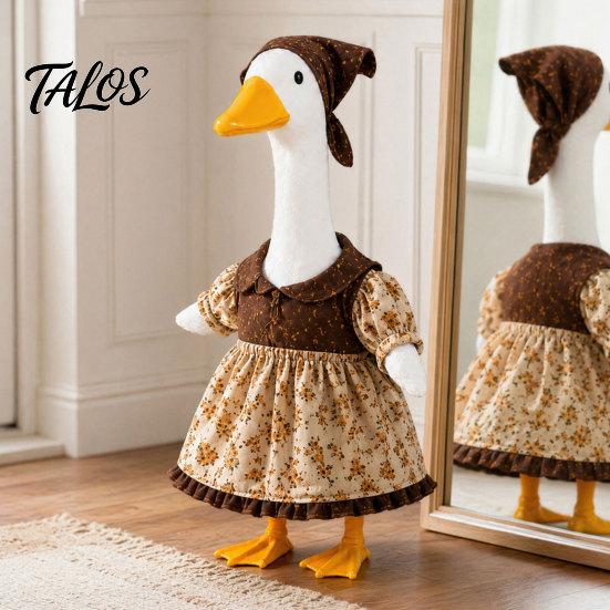 Talos Thanksgiving Porch Goose Outfit, Autumn Dress with Head Scarf for 23 Inch Statue, Outdoor Garden Yard Decor