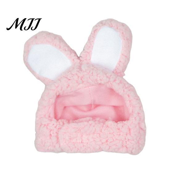 Cute Bunny Ear Hat for Cats Ears Cat Hat, Pet Soft Plush Funny Video Shoot Prop with Rabbit Small Dogs Party Costume Fun Photos