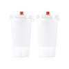 Meiliya Disposable Plastic Beverage Cups with Lids