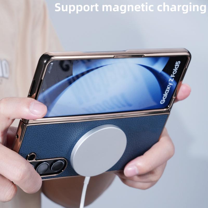 Luxury Lychee Grain Magnetic Phone Case for Samsung Z-Fold 7/6