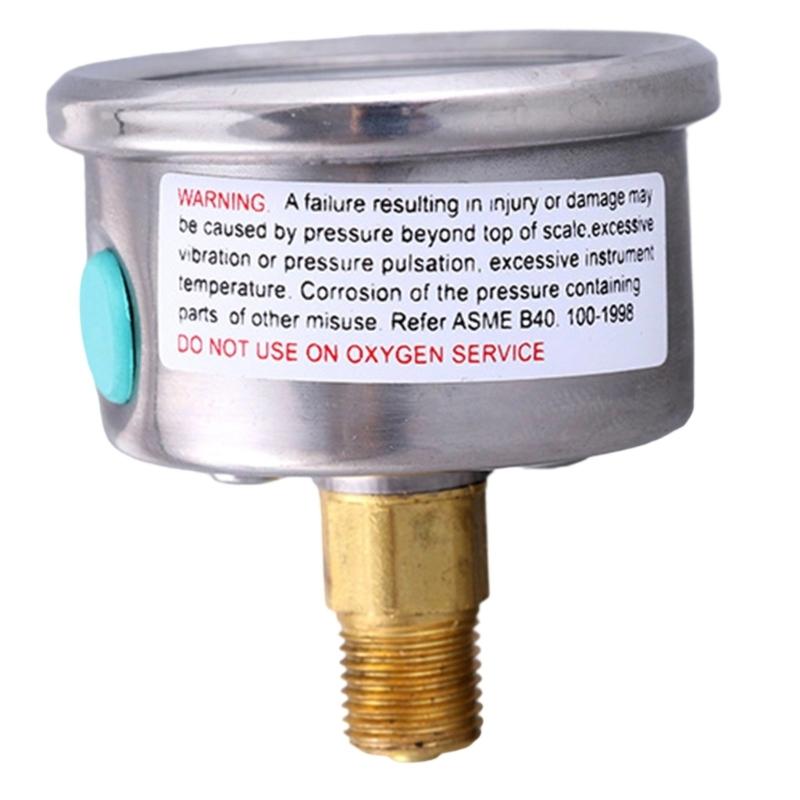 Steel Air Pressure Gauges Waterproof Designs Strong Double Scale Pressure Meter Upgrades for Scubas Tank Monitoring