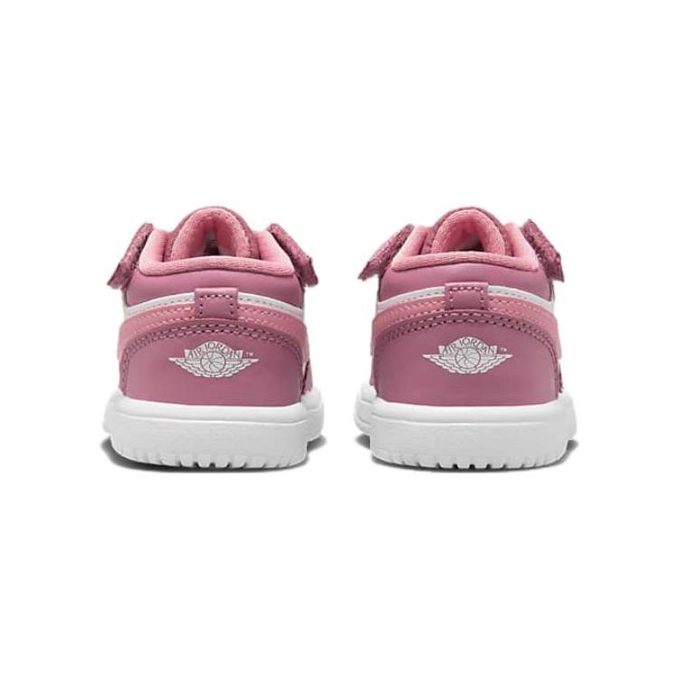 New Jordan Air Jordan 1 Low Alt TD Slip Resistant Anti Kick Low Top Toddler Shoes Pink White Infant And Toddler CI3436-616