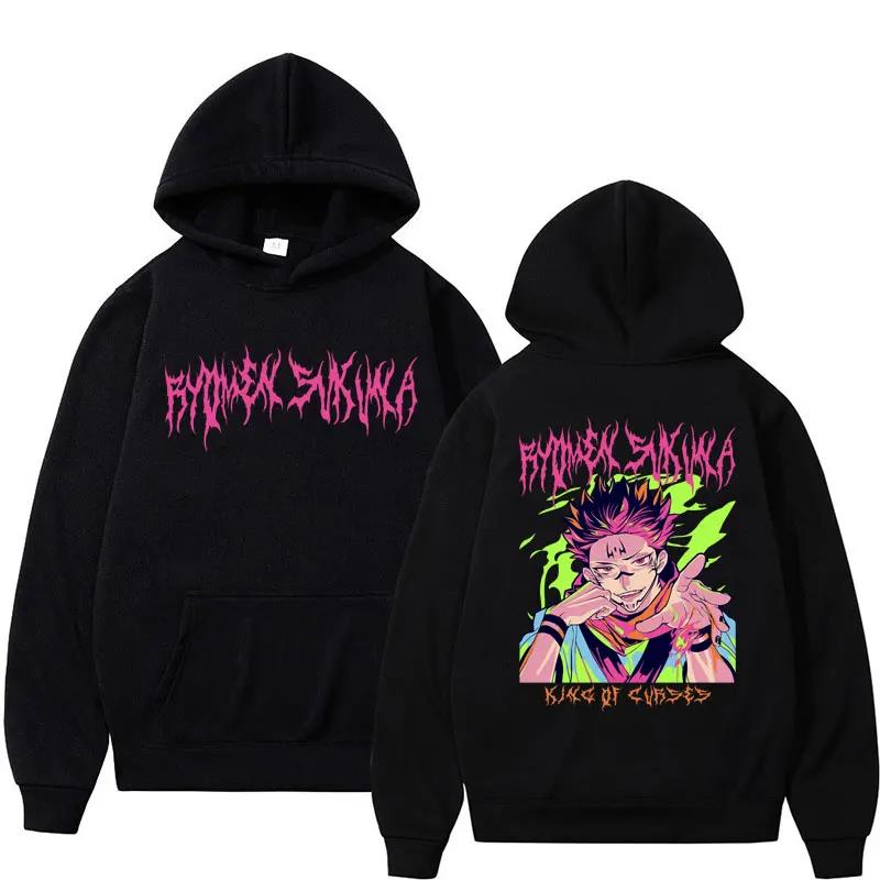 

Hot Japan Anime Jujutsu Kaisen Hoodie Ryōmen Sukuna Cosplay Harajuku Graphic Hoodies Vintage Oversized Cotton Men Women Clothes 3XL