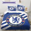 Chelsea F Pattern Bedding,Quilt Set Quilt Cover Pillowcase Home Birthday Gift(1 * Duvet Cover + 2 * Pillowcase, Without Core)
