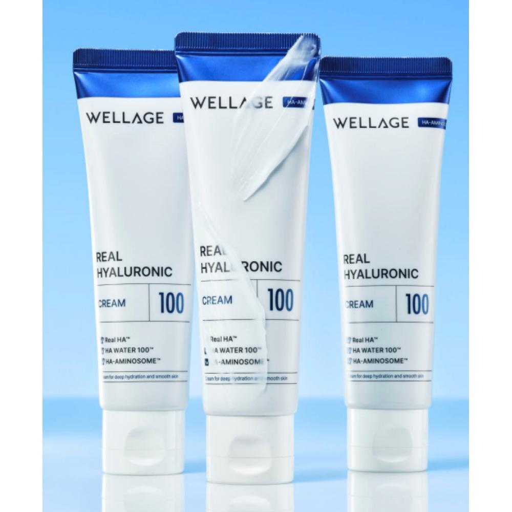 Wellage Real Hyaluronic 100 Cream 50ml 3 Pcs NONE
