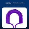 Spring Multi-Head Fast Charging Data Cable - 4-in-1 Two-to-Two for Car Use