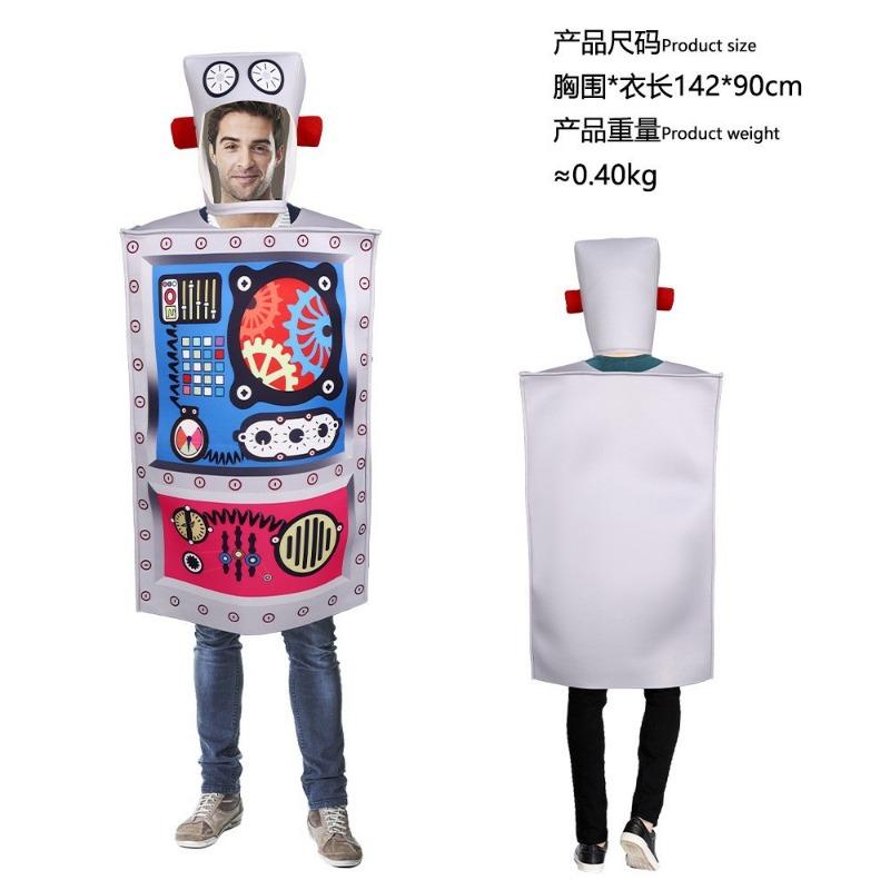 Halloween Mona Lisa 2 Costume Mural Costume Campus Event Performance Composite Sponge Suit Onesie