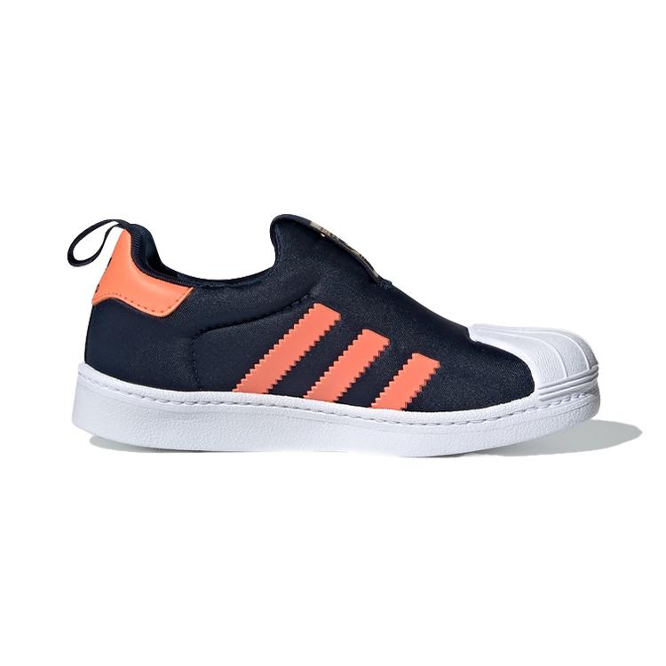 Adidas Originals SUPERSTAR 360 Abrasion Resistant Low top Skateboard Shoes Black Orange White EE6262