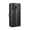 For Oukitel C3 PU Leather Case with Strap Crazy Horse Texture Phone Wallet Cover