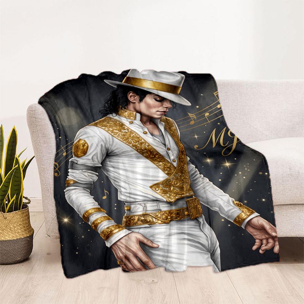 Michael Jackson Mj Iconic Style Blanket Soft Warm Cozy Perfect For Office Seaside Sofa Four Seasons Multipurpose Digital Print Best Holiday Gift For F