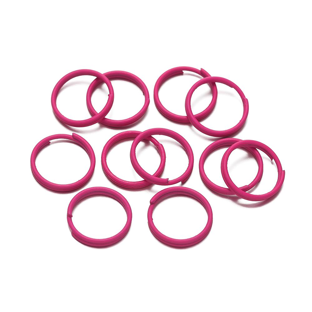 200pcs/lot 8mm 10mm Colorful Open Jump Rings Findings Double Circle Loop Jump Ring Connector For DIY Jewelry Making