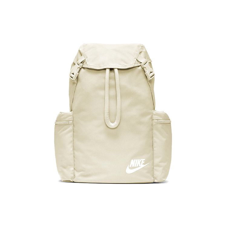 Nike Heritage Sports Trend Polyester Backpack Unisex Backpack Light-Mineral-Wood Brown White BA6150-104 Light Orewood Brown White