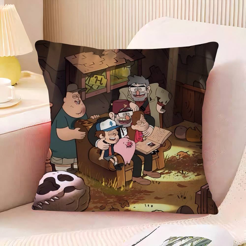 G-гравитация Мультяшный F-падения Наволочка Мультяшный Подарок Наволочка для подушки Декор для спальни Дома Дивана Кресла Сиденья Наволочка 16x16Inch