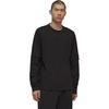 Y-3 Crepe Sj Ls Solid Color Round Neck Simple Pullover Long Sleeve T-Shirt Men Tops Black 39-H63021