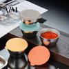 Small Metal Food Storage for Baby Stainless Steel Sauce Cup with Silicone Lid, Reusable Leakproof Dip Cups Bento Box Condiment Container, Dipping Bowl