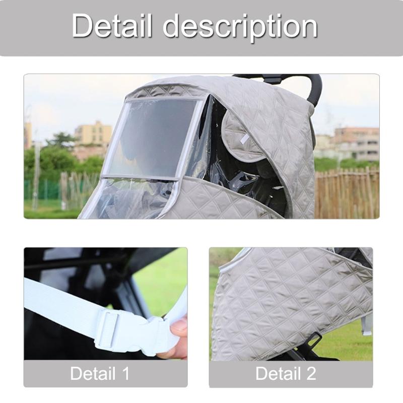 Baby Kinderwagen Abdeckung Baby Kinderwagen Regenschutz Atmungsaktive Winddichte Schutzhülle Universal Staubdicht Wetterschutz