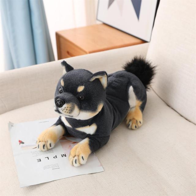 Lovely Shiba Inu Dog Plush Toys Adorable Sitting Lying Puppy Dolls Stuffed Soft Animal Toy Children Baby Birthday Gifts
