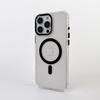 Electroplating Transparent Magnetic Metal Lens Mobile Phone Case Is Suitable for IPhone16promax Airbag Anti-fall 15 Full Package