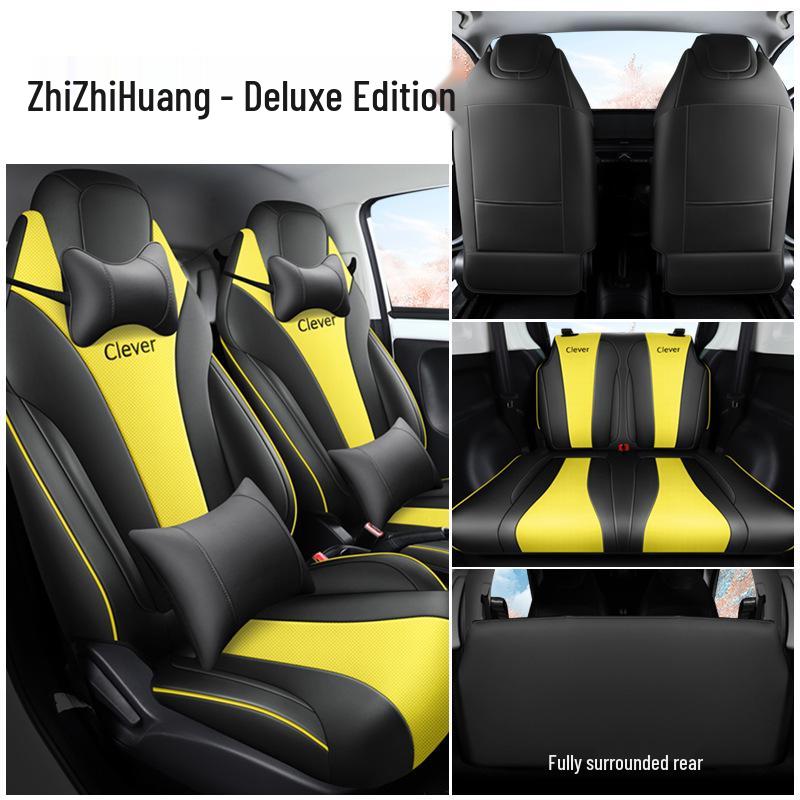 Coway Perforated Leather Car Seat Cushion for All Seasons - Full Surround & Compatible with Electric Seats