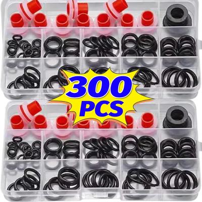 Rubber Faucet Gasket O-Ring Kit Valve Threaded Pipe Hose Silicone Washers Seal O Ring for Plumbing Plug Repair Assortment Set
