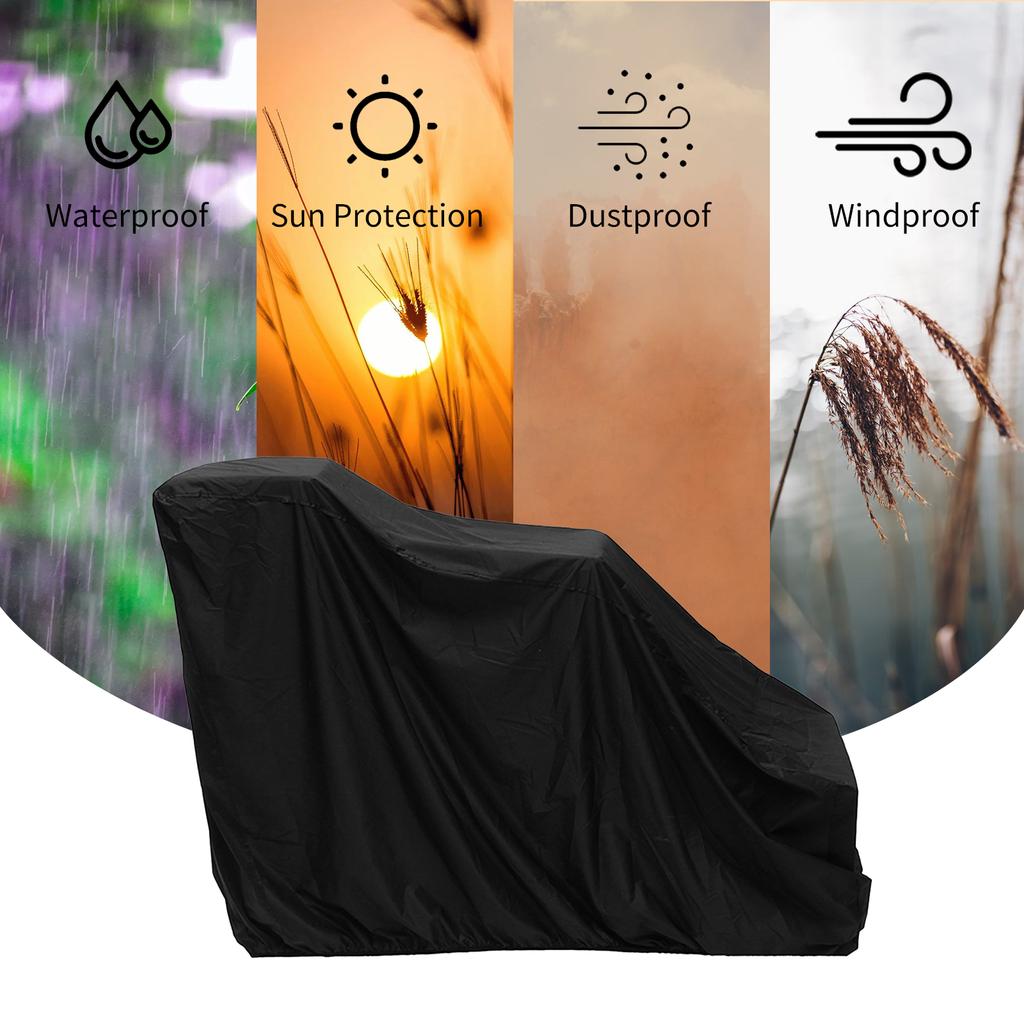 Outdoor Snow Blower Cover with Drawstring Waterproof Snowblower Dust-Proof Snow Blower Cover Full