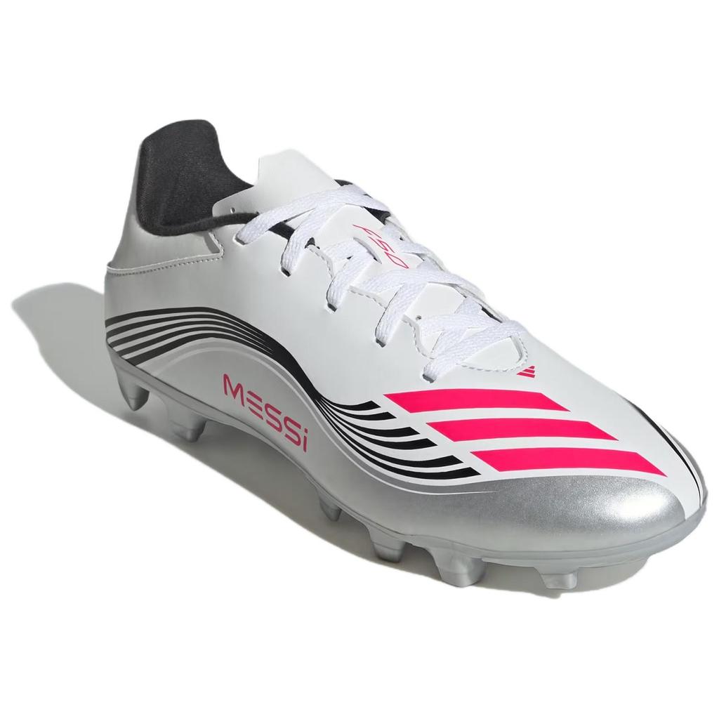 Adidas F50 Club Versatile Comfortable Durable Soccer Shoes Men sneaker White Silver JP7443