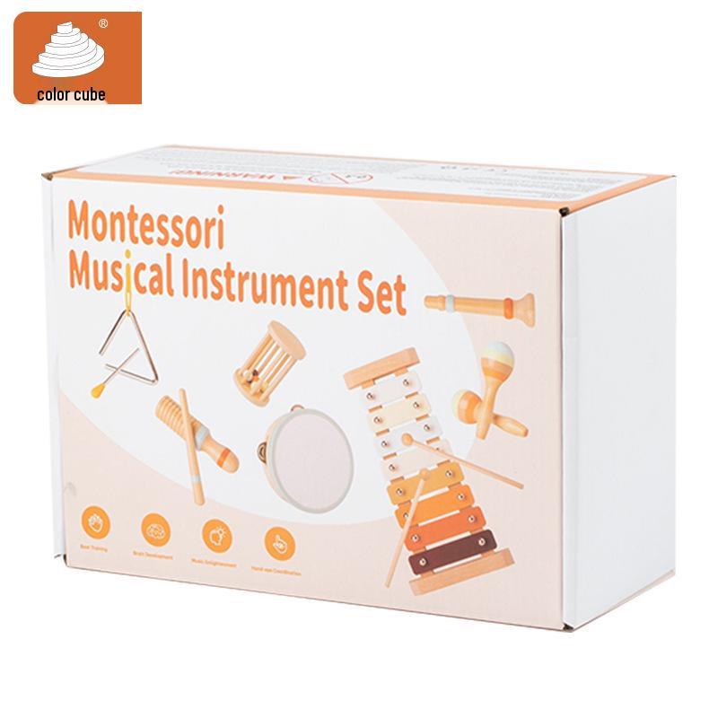 Orff Percussion Instrument Set for Kindergarten Early Education - Wooden Children s Musical Teaching Aid