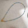 Imitation Pearl Necklace Women Choker Seed Beads Rainbow Stainless Steel Clasp Sailor Buckle Base Chain Gold Color Boho
