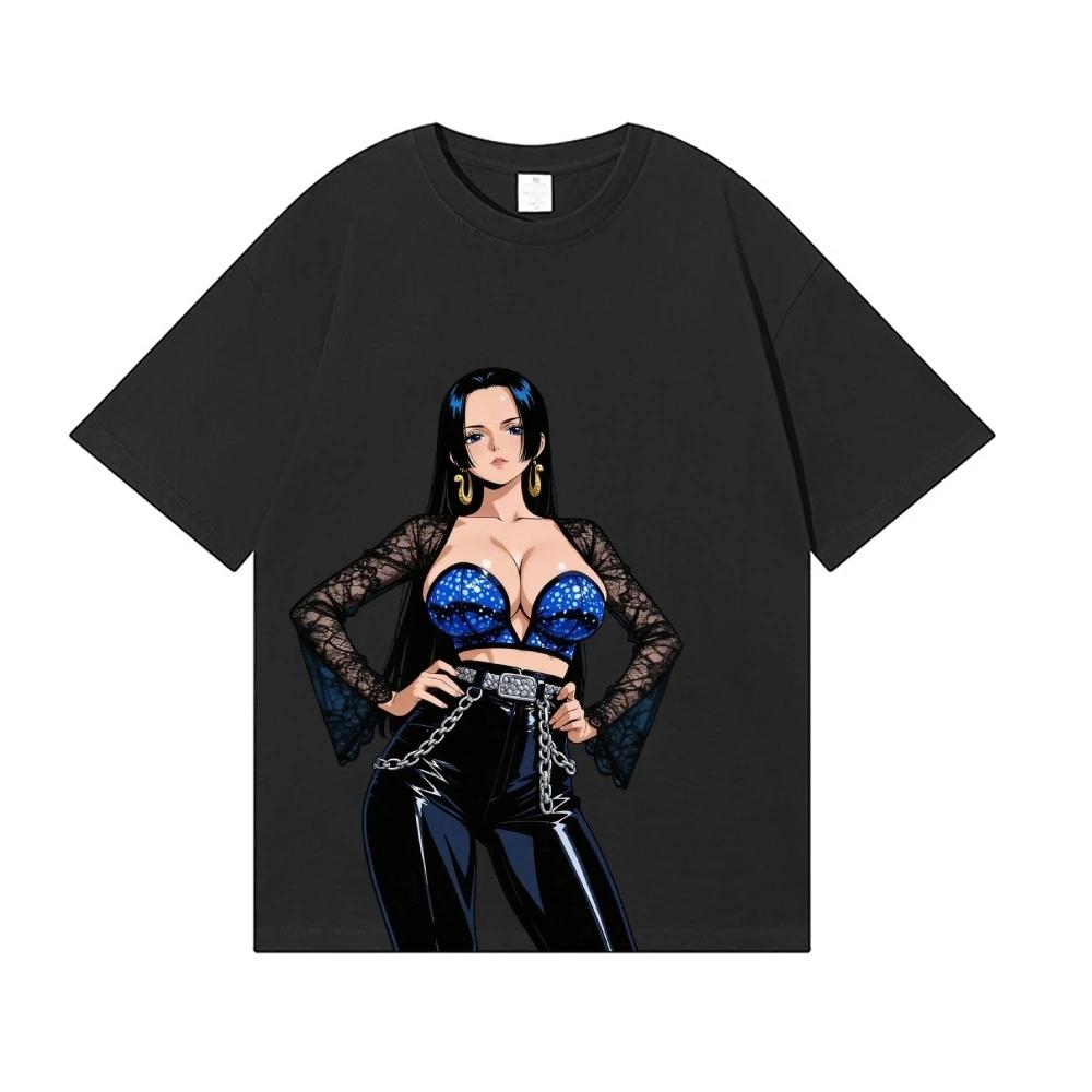 One Piece Boa Hancock Japanese Style Classic Tee High-quality Streetwear Men's Clothing Women's Clothing 2026 Summer New T Shirt