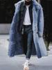 Men's Thick Winter Suede Long Coat