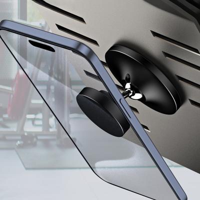 Magnetický Držák na Telefon do Posilovny Slitina Základna Silný Magnet Držák na Telefon do Posilovny & Držák pro iPhone Samsung Xiaomi Huawei pro Posilovnu Auto Kuchyň