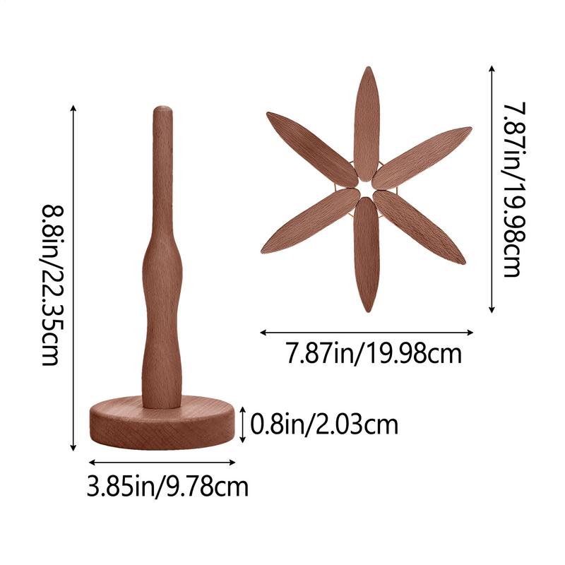 Wooden Trivets For Hot Dishes Folding Tree Shape Black Walnut Table Mat Holders Heat Insulated Pad Set Coasters For Clay pots