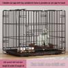 Cat Villa with Integrated Litter Box - Spacious, Secure Indoor Cage for Cats