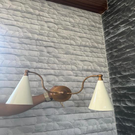 Inspirerad Dubbelväggslampa Design Elegant Belysning Hemmakontor Dekor Modern Vägglampa