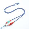 Premium Cinnabar and Agate Ruyi Necklace Cord with Jade Pendant