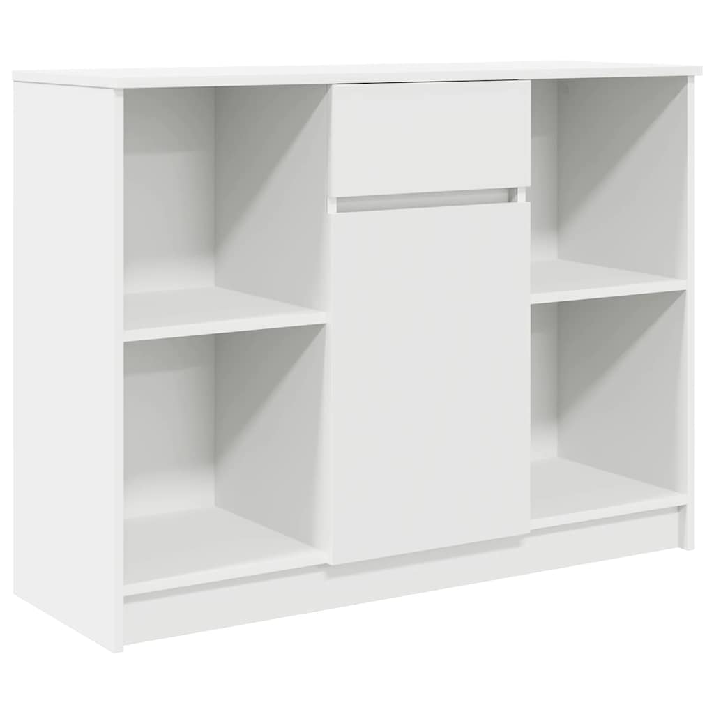 Sideboard with Drawer White 101 x 35 x 76 cm Engineered Wood