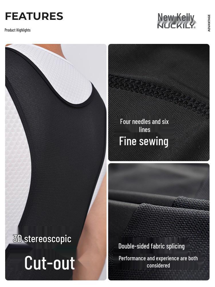 Nuckily Men's Moisture-Wicking Quick-Dry Cycling Bibs - Breathable, Sweat-Wicking Short Sleeve Outdoor Overalls