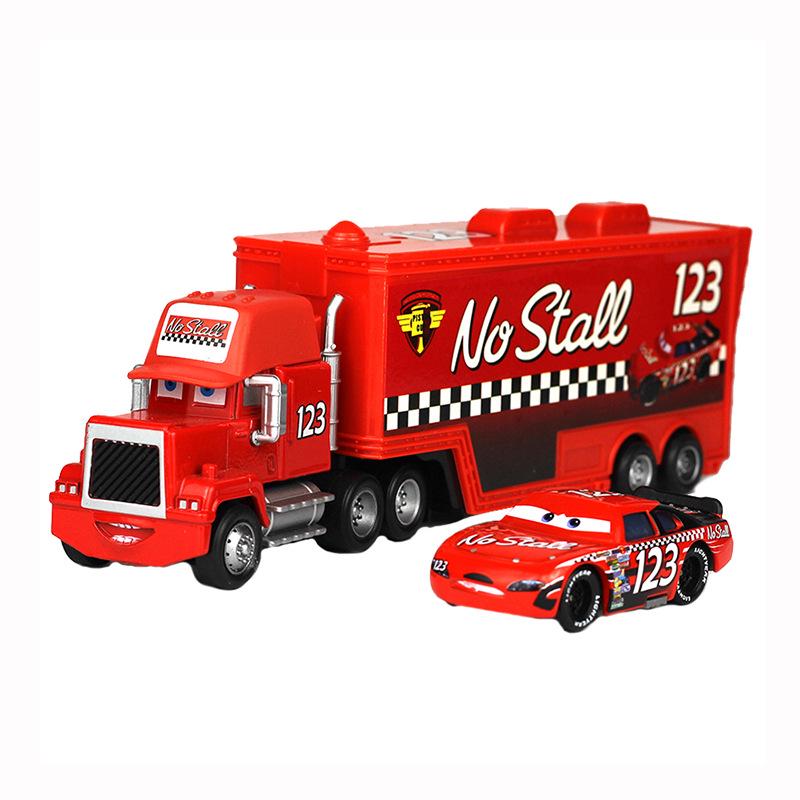 Lightning McQueen & Mack Truck Set - Cool Alloy Car Model No. 42