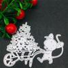 652F Metalowe Wykrojniki Choinka Mysz Szablon do Tłoczenia Wykrojniki do Wytłaczania do Tworzenia Kartek Scrapbookingu Rękodzieła Papierowe Szablon DIY