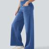 Nuovi Jeans Larghi Elasticizzati a Gamba Larga a Vita Alta Primavera ed Estate, Jeans da Donna e Pantaloni Lunghi a Gamba Larga Snellenti e Aderenti