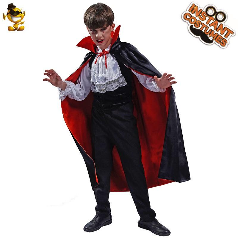 Boys Vampire Halloween Costume Kids Cosplay Party Stage Performance Outfit