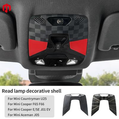 Para Mini Cooper S F65 F66 U25 Countryman E/SE J01 EV Aceman J05 Moldura da Luz de Leitura Adesivos de Acabamento Decoração Acessórios de Interior do Carro