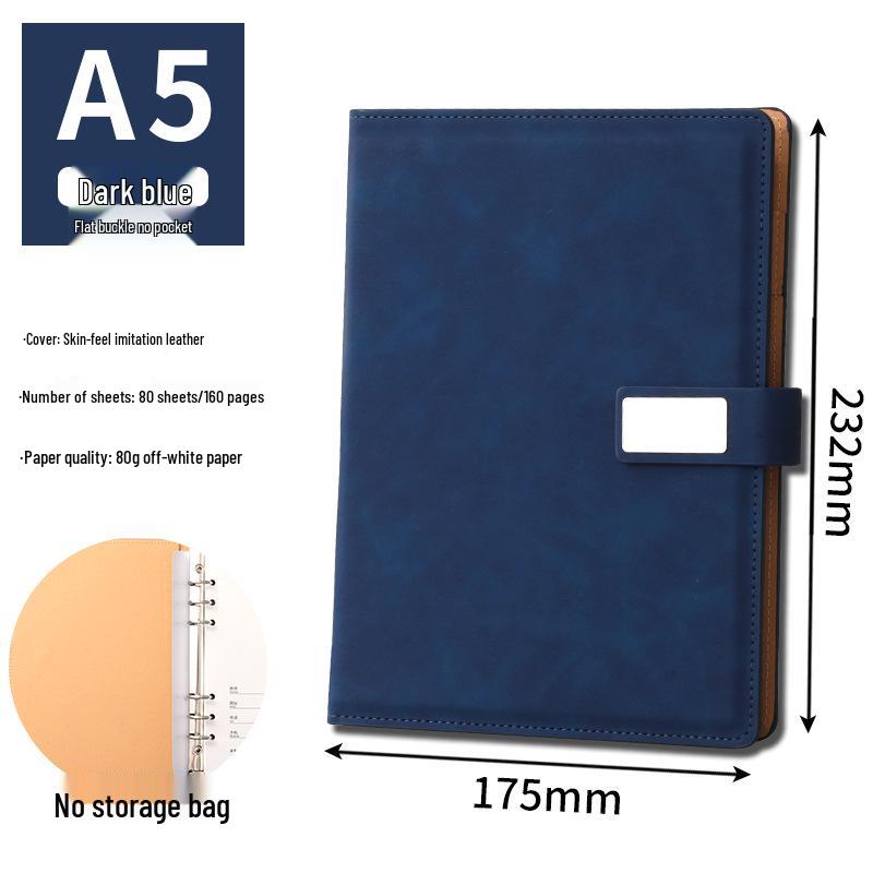 Custom A5 Loose-Leaf Business Office Notebook & Diary Set with Logo