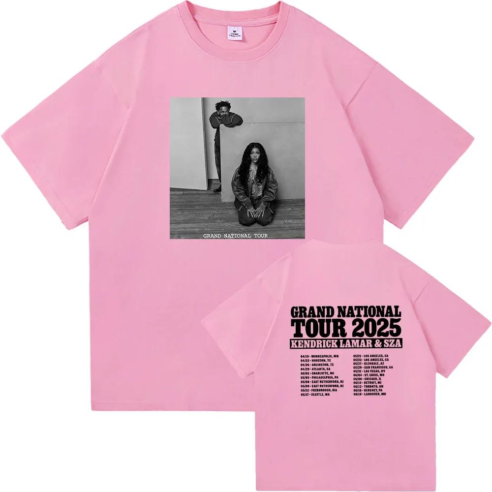 2026 SpringSummer HighQuality Retro Style Tshirt Suitable for Fans of SZA and Kendrick Lamars Tours