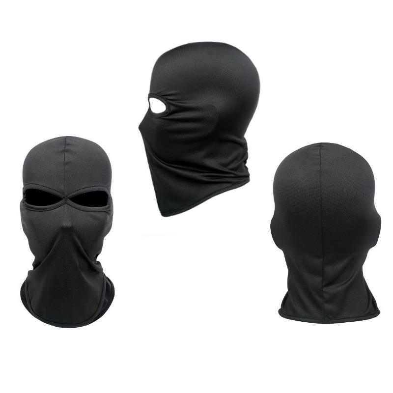 2 Hole Balaclava Motorcycle Face Mask Moto Helmet Bandana Hood Ski Neck Full Face Mask Windproof Face Shield Men's Biker Mask