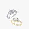 Tancise Classic 925 Sterling Silver  Zircon Ring Ladies Jewelry Wedding Promise Party Gift