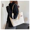 Students Classroom Shoulder Bag Simple Large Capacity Canvas Bag Female Versatile Commuting Literary Tote Bag Handheld